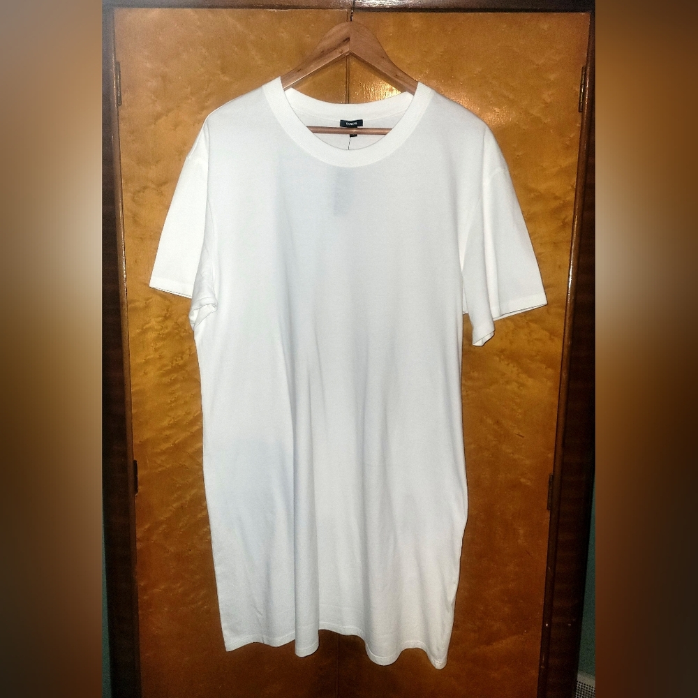 NWT Express White Short Sleeve Tee Dress